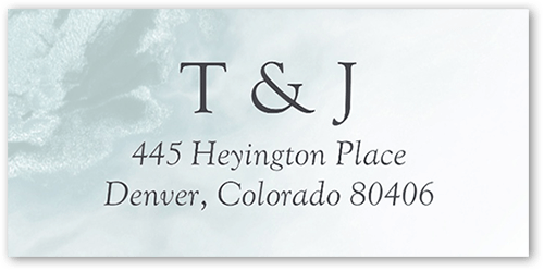 Graceful Whisper Address Label, Green, Address Label, Matte, Aloe