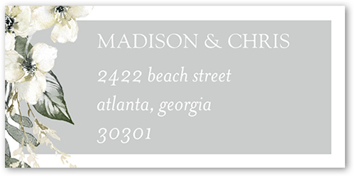 Watercolor Divide Address Label, Beige, Address Label, Matte, Quarry