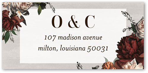 Natural Refinement Address Label, White, Address Label, Matte, White