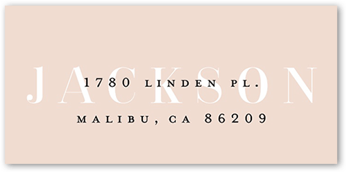 Blush Love Address Label, Beige, Address Label, Matte, Pueblo