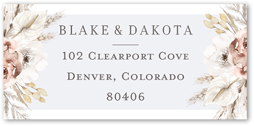 Pastel Hues Address Label, Grey, Address Label, Matte