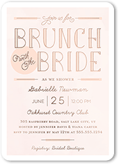 Bridal Shower Brunch Jumbo Deluxe Invitations, 8ct - POP! Party Supply