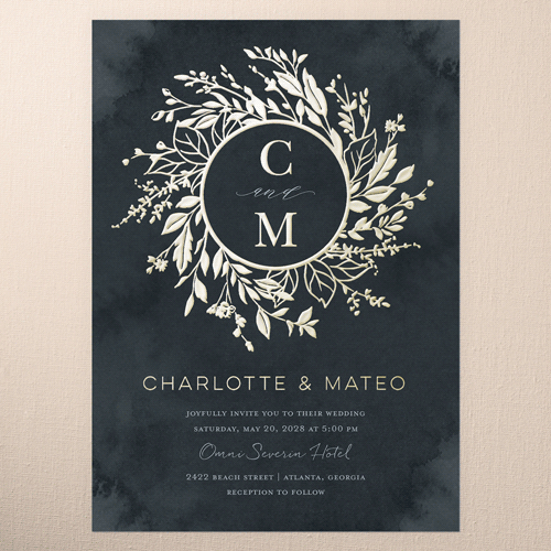 Black And Gold Invitations