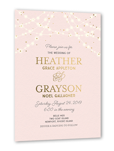 Custom Gold Foil Wedding Invitations
