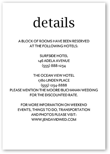 Simple And Forever Wedding Enclosure Card, White, Matte, Pearl Shimmer Cardstock, Square, White