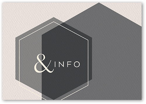 Modern Honeycomb Wedding Enclosure Card, Grey, Matte, 100% Recycled Cardstock , Square, Smoke