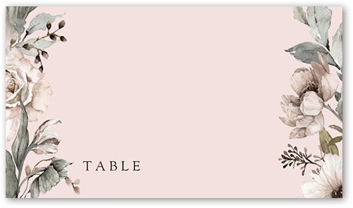 Black Tie Affair Wedding Place Card, Red, Placecard, Matte, Signature Smooth Cardstock, Garnet