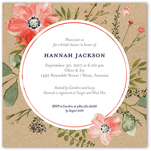 Sunflower Bridal Shower Invitations Shutterfly
