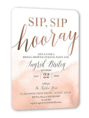 Chic Bridal Shower Invitation