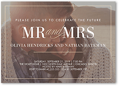 our beginning engagement party invitation
