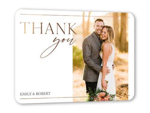 Unique Wedding Thank You Card