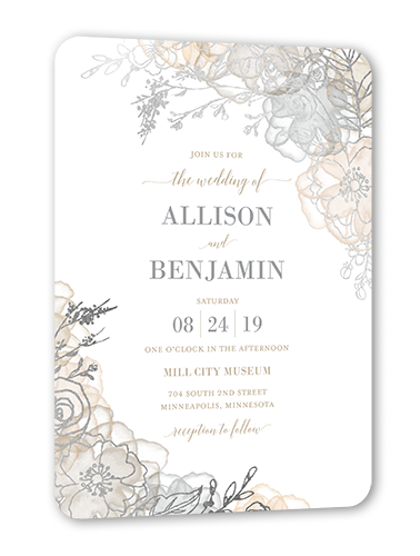 Beige Wedding Invitations