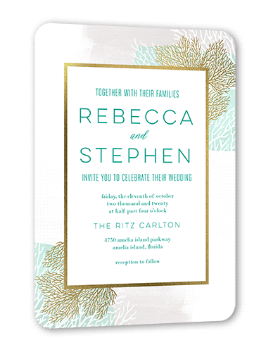 Planning your beach wedding? You'll love these unique beach wedding invitations from www.abrideonabudget.com.