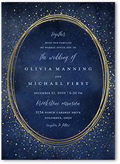 resplendent night wedding invitation
