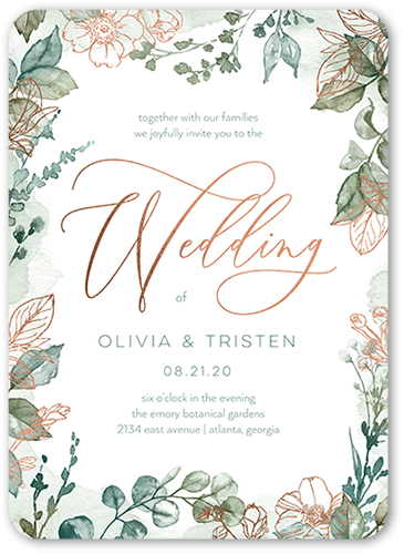 Olive Green Wedding Invitations