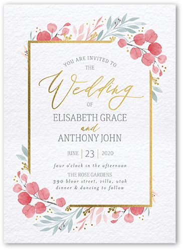 Custom Gold Foil Invitations