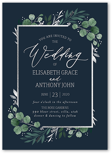 5x7 Flat Wedding Cards