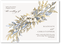 watercolor divide wedding invitation