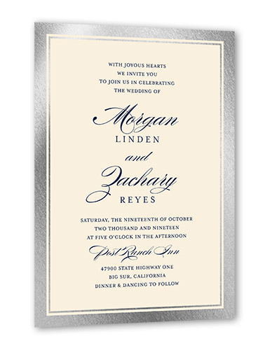 Simple Elegant Wedding Invitations