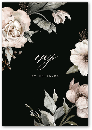 Black Wedding Cards