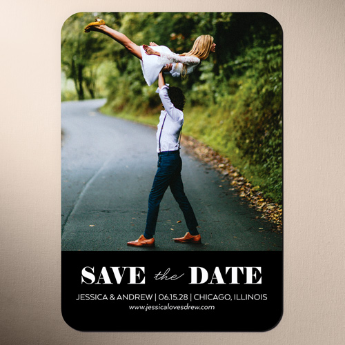 Black Wedding Magnets