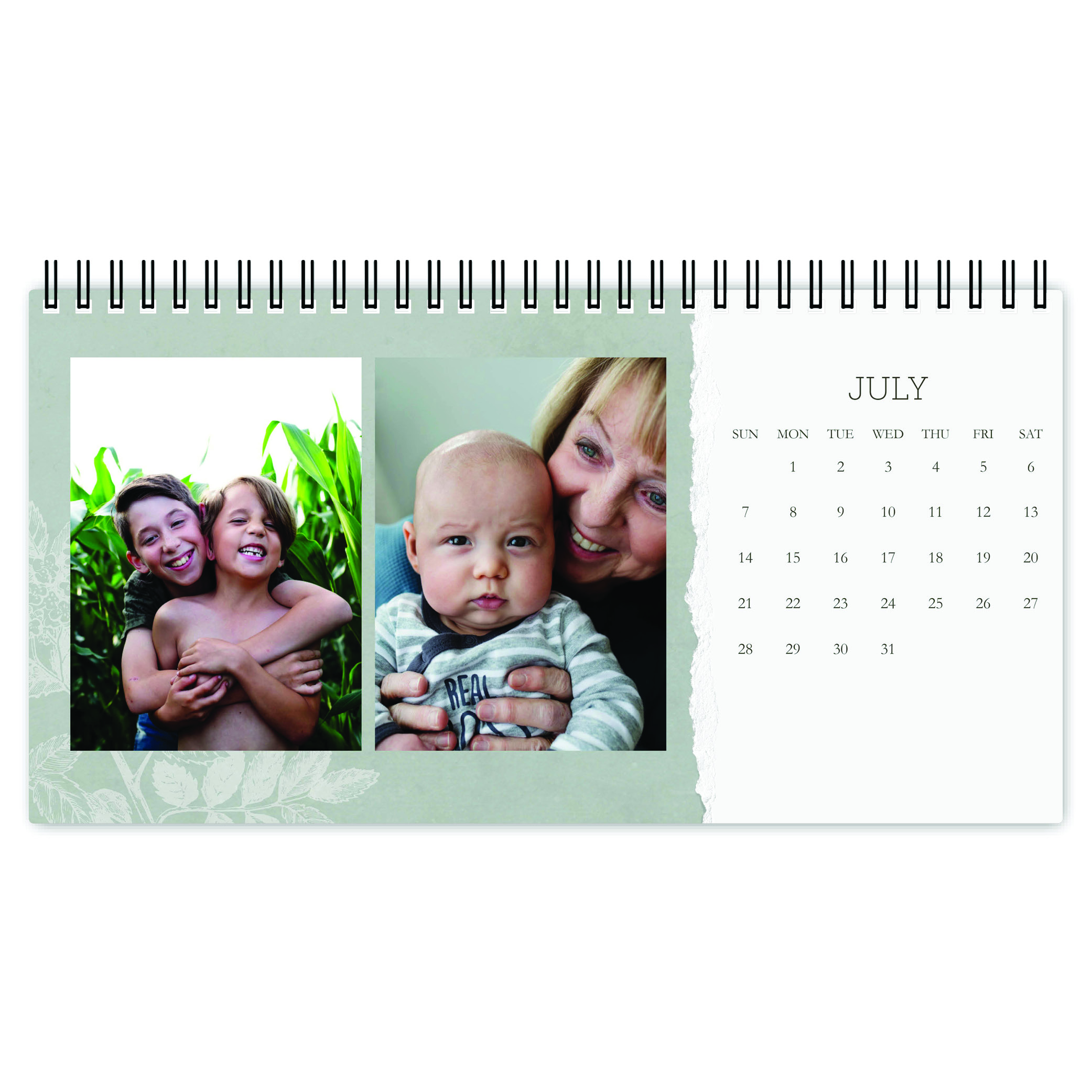 Heirloom Moments Desk Calendar, 5x11