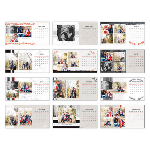 Rustic Charm Desk Calendar | Shutterfly