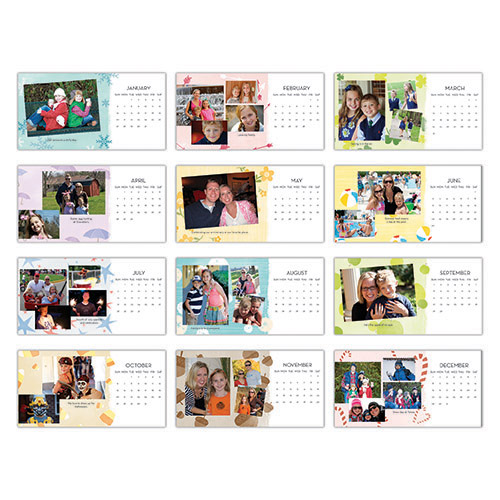 Seasonal Stencils Desk Calendar | Custom Desk Calendar | Shutterfly