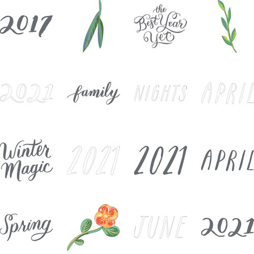 Painted Seasons Calendar Wall Calendar | Shutterfly