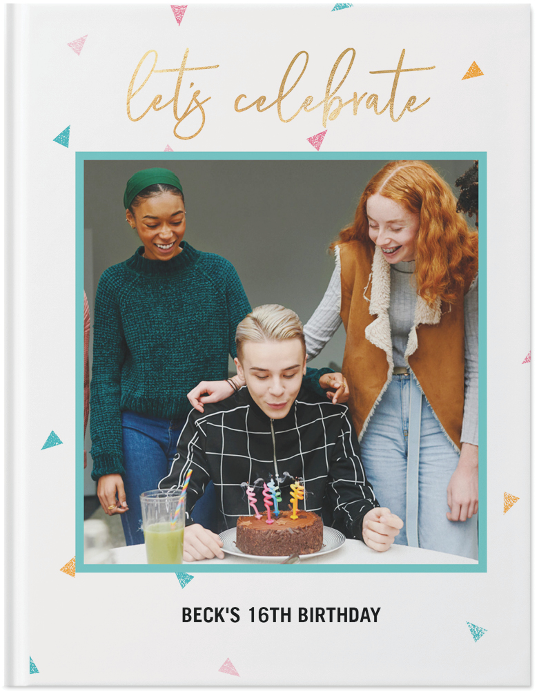 Colorful Birthday Photo Book, 11x8, Hard Cover - Glossy, Standard Pages