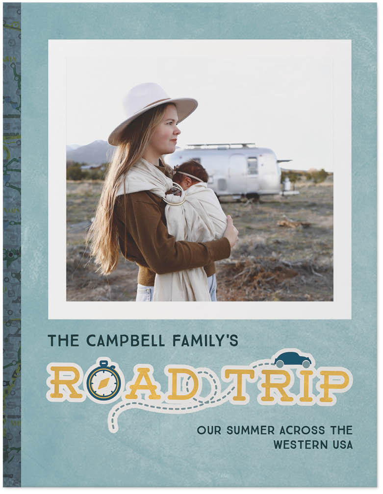 Road Trip Travel by Sarah Hawkins Designs Photo Book, 11x8, Hard Cover - Glossy, Standard Pages