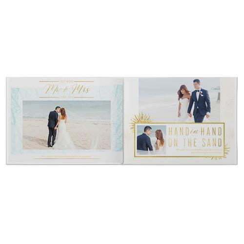 Beach Wedding Photo Book, 8x11, Professional Flush Mount Albums, Flush Mount Pages