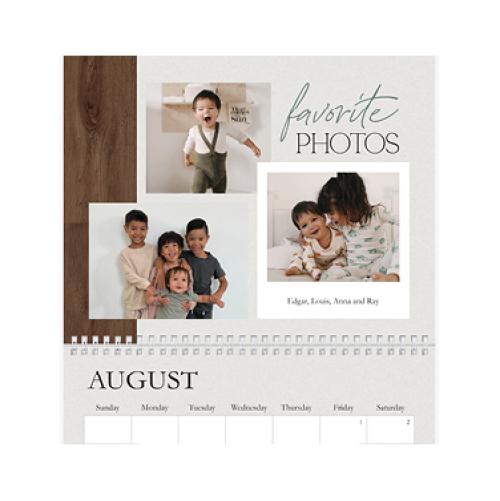 Elevated Rustic Calendar Wall Calendar, 8x11