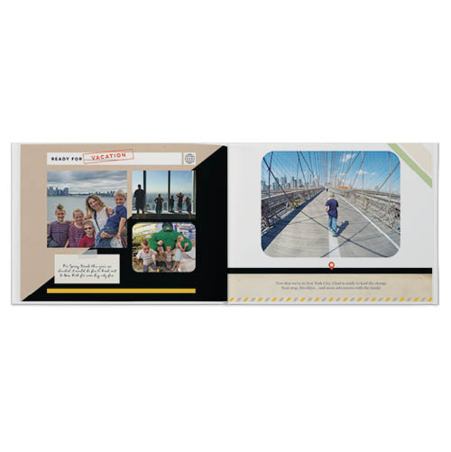 Family Vacation Photo Book, 11x14, Professional Flush Mount Albums, Flush Mount Pages