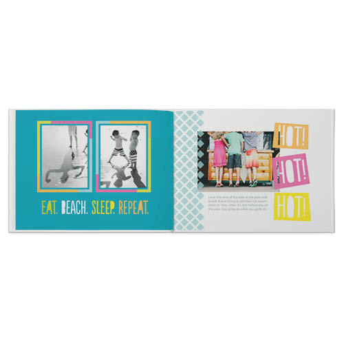 Hello Summer Photo Book, 11x14, Professional Flush Mount Albums, Flush Mount Pages