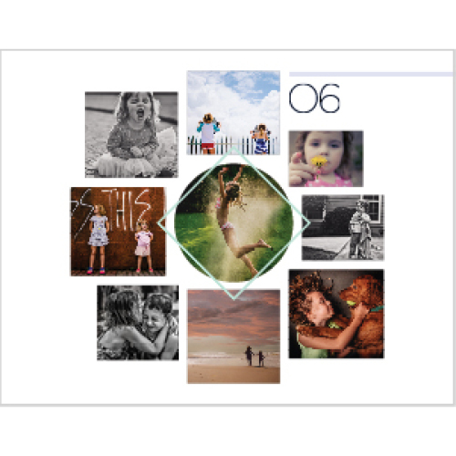 Modern Collage Wall Calendar | Shutterfly