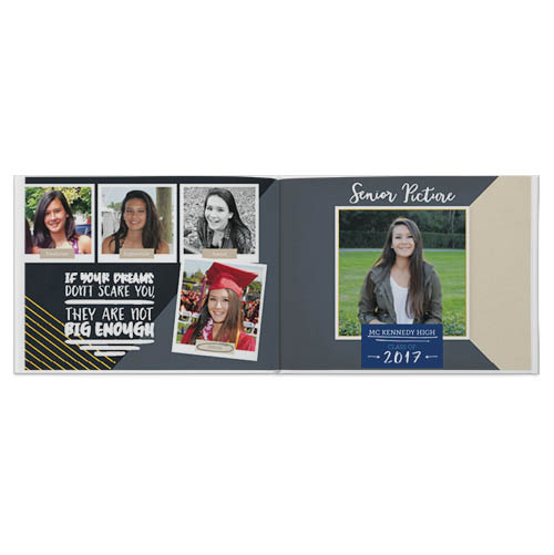 My High School Story Photo Book, 11x14, Hard Cover - Glossy, Deluxe Layflat