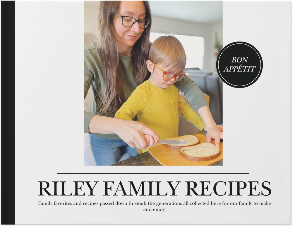 Classic Recipes Photo Book, 11x14, Hard Cover - Glossy, PROFESSIONAL 6 COLOR PRINTING, Standard Pages