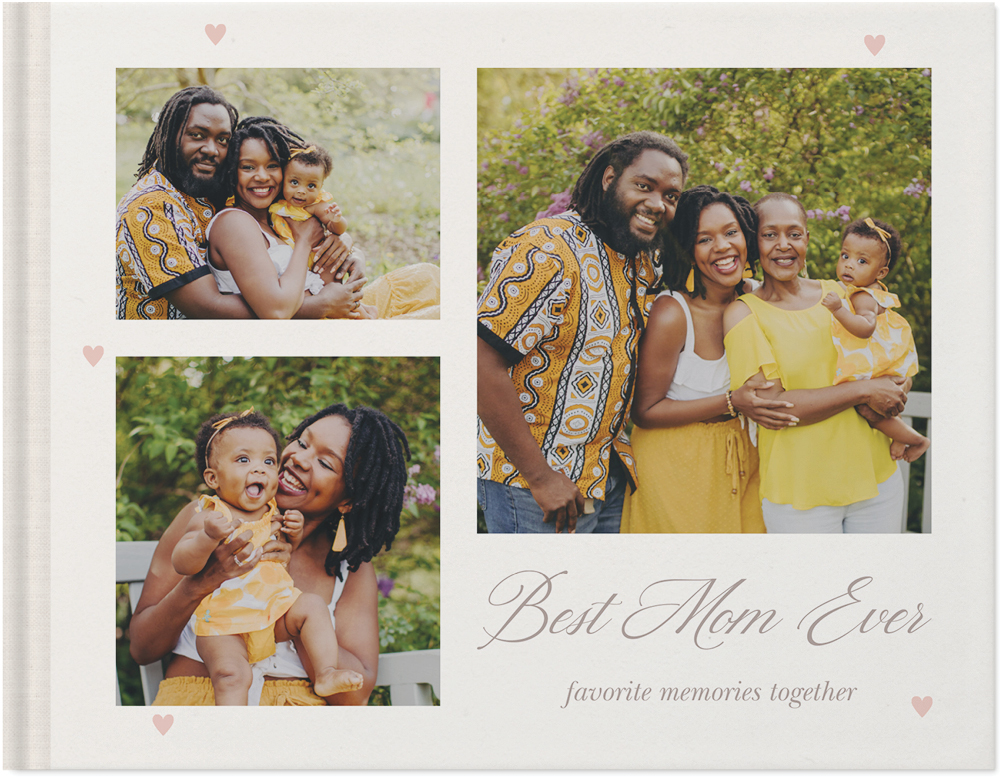 Generations of Love Photo Book, 8x11, Hard Cover - Glossy, PROFESSIONAL 6 COLOR PRINTING, Standard Pages