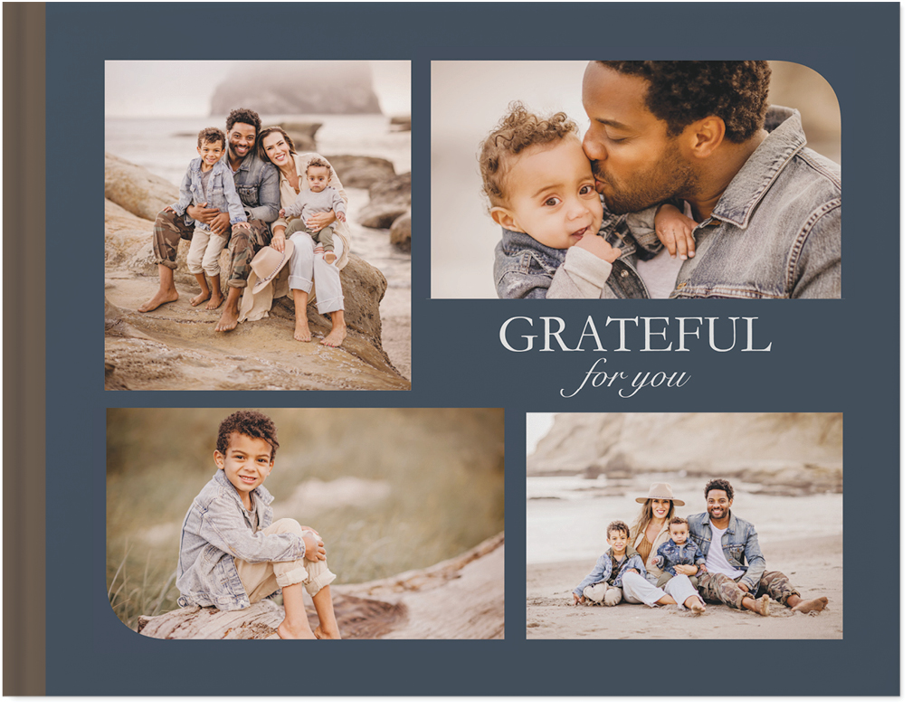 Grateful For You Photo Book, 8x11, Hard Cover - Glossy, Deluxe Layflat