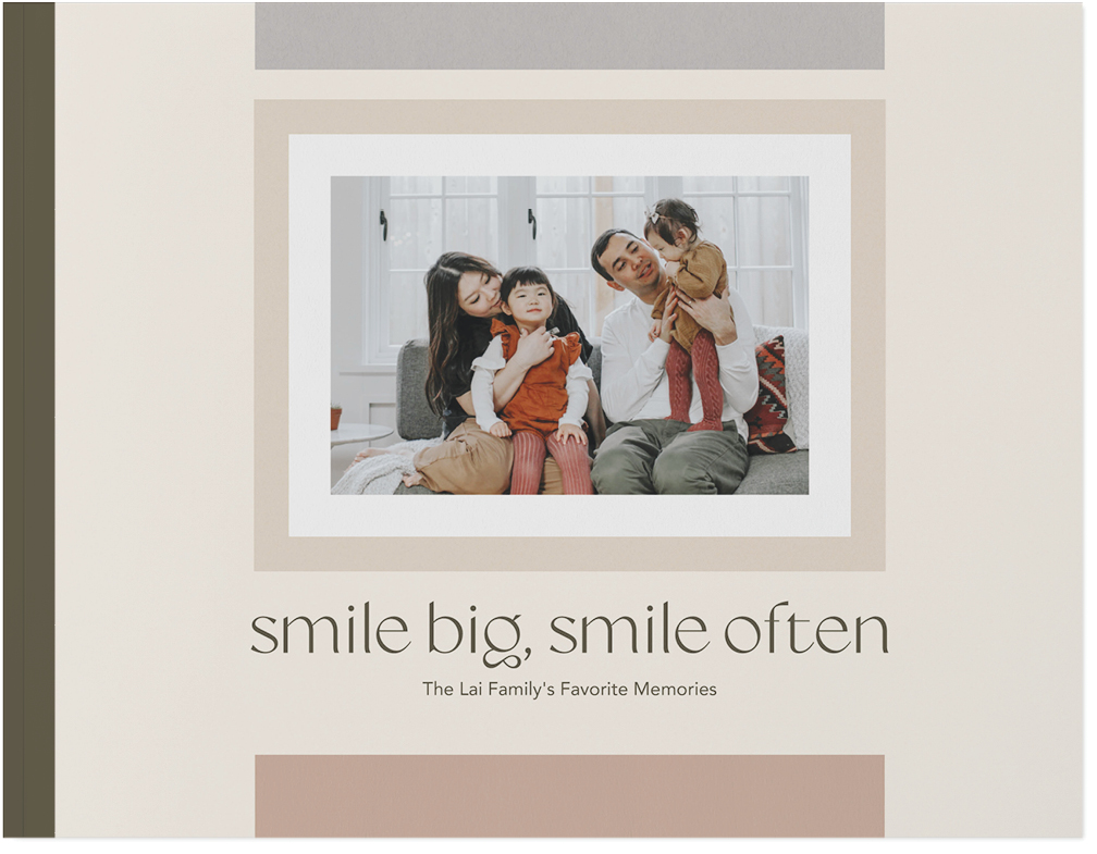 Modern Light Neutrals Photo Book, 8x11, Soft Cover, Standard Pages