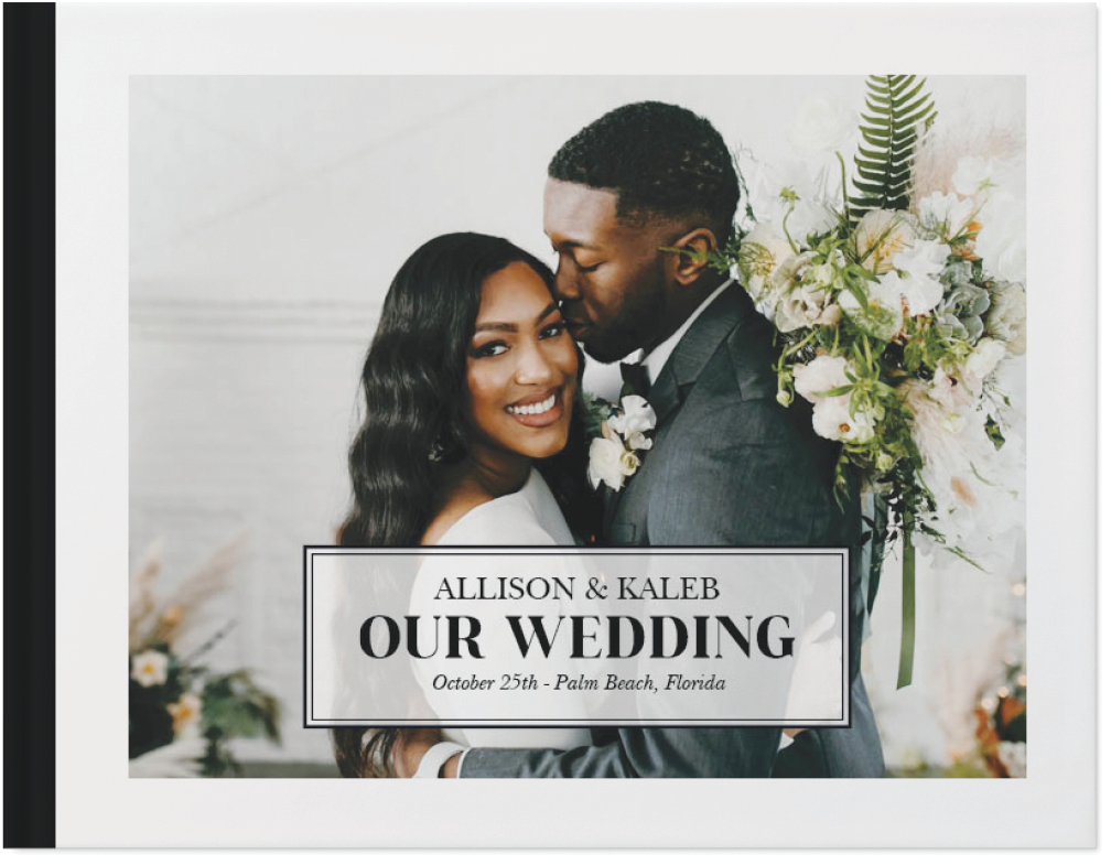 Our Wedding Day Photo Book, 8x11, Hard Cover, Standard Pages