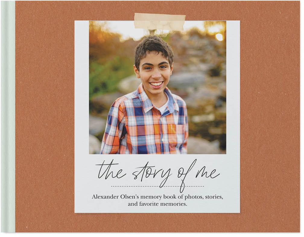 The Story of Me Photo Book, 11x14, Hard Cover - Glossy, PROFESSIONAL 6 COLOR PRINTING, Standard Layflat