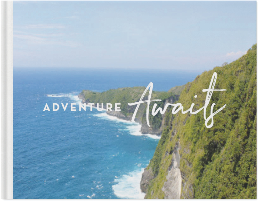 Travel Adventures Photo Book, 11x14, Hard Cover - Glossy, PROFESSIONAL 6 COLOR PRINTING, Deluxe Layflat