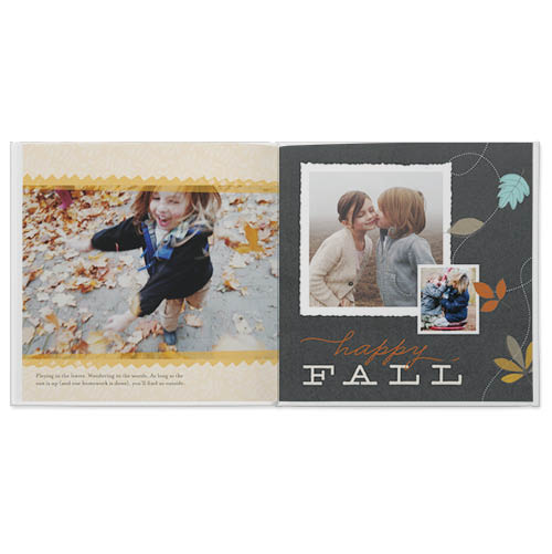 Autumn Memories Photo Book, 8x8, Professional Flush Mount Albums, Flush Mount Pages