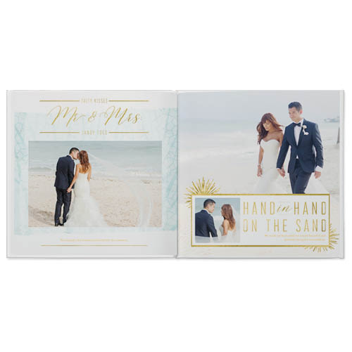 Beach Wedding Photo Book, 12x12, Professional Flush Mount Albums, Flush Mount Pages