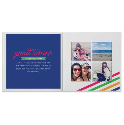 Bright And Bold Photo Book, 8x8, Professional Flush Mount Albums, Flush Mount Pages