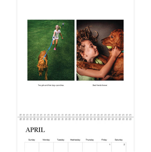 Classic White Wall Calendar, 12x12