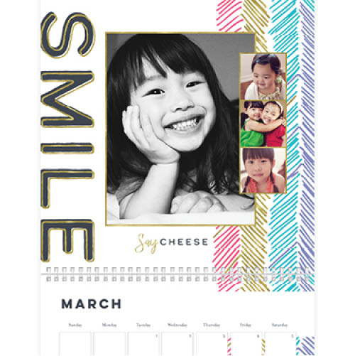 Confetti Family Calendar Wall Calendar, 12x12