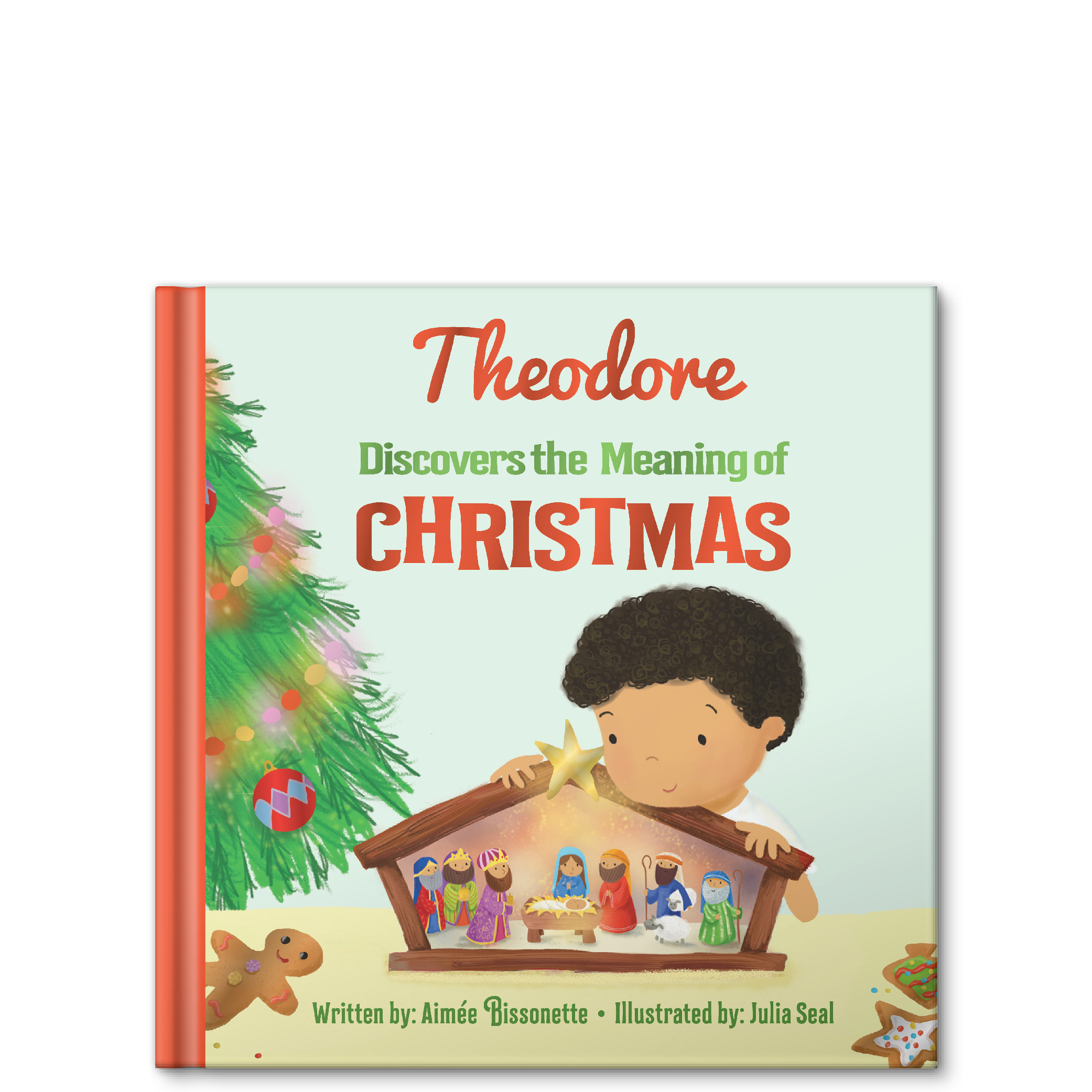 personalized baby's first christmas book
